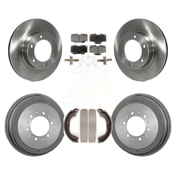Front Rear Disc Brake Rotors Ceramic Pads And Drum Kit For Toyota 4Runner K8T-103710