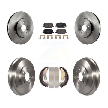 Front Rear Disc Brake Rotors Ceramic Pads And Drum Kit For Chevrolet Trax K8T-103723