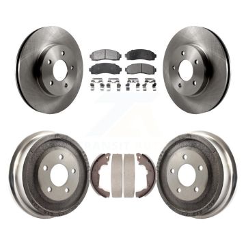 Front Rear Disc Brake Rotor Ceramic Pad Drum Kit For Saturn Vue Chevrolet Equinox Pontiac K8T-103724