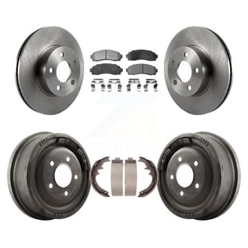 Front Rear Disc Brake Rotors Ceramic Pads And Drum Kit For Ford Ranger Mazda B4000 K8T-103725