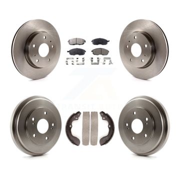 Front Rear Brake Rotor Ceramic Pad And Drum Kit For 2007-2012 Suzuki SX4 rear brakes K8T-103729