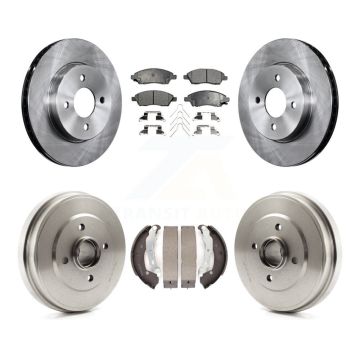 Front Rear Disc Brake Rotors Ceramic Pads And Drum Kit For Nissan Micra Versa Note K8T-103730
