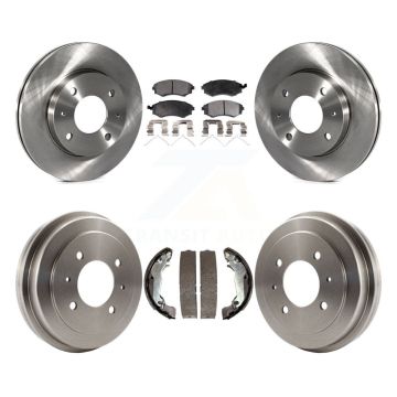 Front Rear Disc Brake Rotor Ceramic Pad And Drum Kit For Hyundai Elantra rear brakes K8T-103732