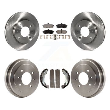 Front Rear Disc Brake Rotor Ceramic Pad And Drum Kit For Hyundai Elantra rear brakes K8T-103733