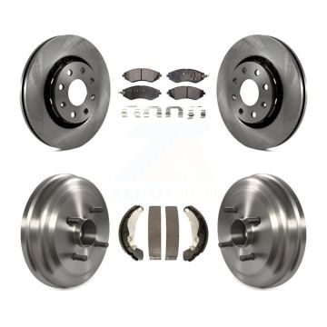 Front Rear Disc Brake Rotor Ceramic Pad Drum Kit For Chevrolet Aveo Pontiac Aveo5 Wave G3 K8T-103744