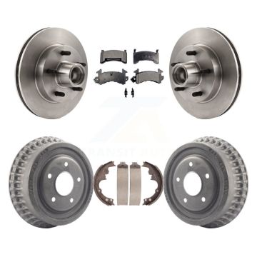 Front Rear Brake Rotor Ceramic Pad & Drum Kit For Chevrolet Camaro Pontiac Firebird Monte K8T-103770