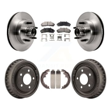 Front Rear Disc Brake Rotors Ceramic Pad Drum Kit For Ford Ranger Mazda B4000 B3000 B2500 K8T-103787