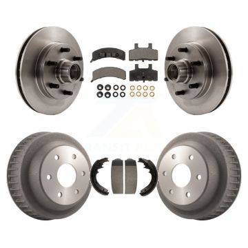 Front Rear Disc Brake Rotor Hub Assembly Ceramic Pad And Drum Kit For C2500 Chevrolet GMC K8T-103795