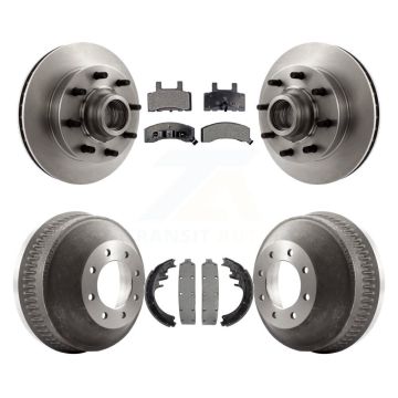 Front Rear Disc Brake Rotor Ceramic Pad & Drum Kit For C2500 Chevrolet GMC C1500 Suburban K8T-103796