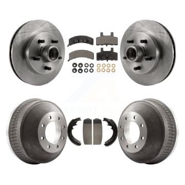 Front Rear Brake Rotor Ceramic Pad & Drum Kit For C1500 Suburban Chevrolet GMC GAS engine K8T-103797