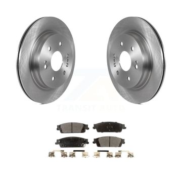 Rear Brake Rotors Ceramic Pad Kit For 2019 Chevrolet Silverado 1500 LD GMC Sierra Limited K8T-103808