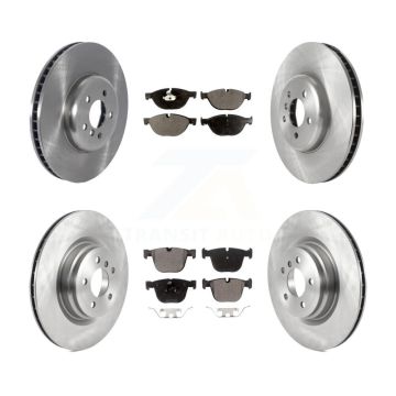 Front Rear Disc Brake Rotors And Ceramic Pads Kit (6Pc) For BMW 750i xDrive 750Li 550i GT K8T-103816