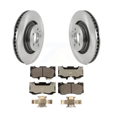 Front Disc Brake Rotors And Ceramic Pads Kit For Ford Mustang K8T-103825
