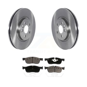 Front Disc Brake Rotors And Ceramic Pads Kit For Jaguar F-Pace Land Rover Range Velar K8T-103828