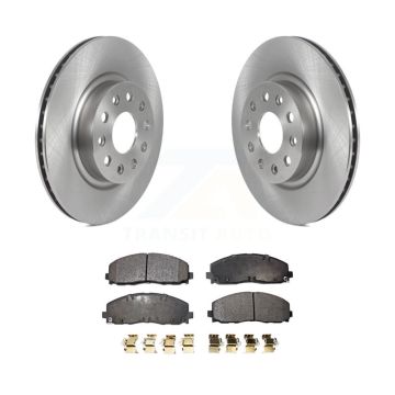 Front Disc Brake Rotors And Ceramic Pads Kit For Jeep Wrangler K8T-103836