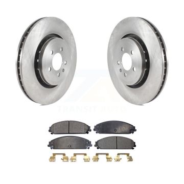 Front Disc Brake Rotors Ceramic Pad Kit For Dodge Charger With 370mm Diameter Rotor K8T-103842