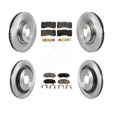 Front Rear Disc Brake Rotors And Ceramic Pads Kit For Ford Mustang K8T-103858