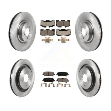 Front Rear Disc Brake Rotor Ceramic Pad Kit For 2020 Ford Mustang GT Premium/GT with 5.0L K8T-103859