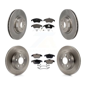 Front Rear Disc Brake Rotors And Ceramic Pads Kit For 2010-2011 Mercedes-Benz E550 Coupe K8T-103861