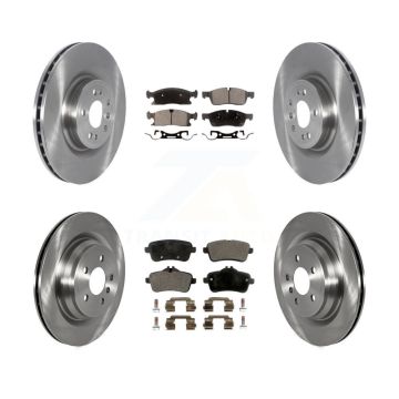Front Rear Brake Rotor And Ceramic Pad Kit For Mercedes-Benz GLE400 Without Sport Package K8T-103866