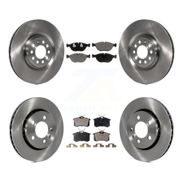 Front Rear Brake Rotor Ceramic Pad Kit For Audi TT Quattro With 256mm Diameter K8T-103875