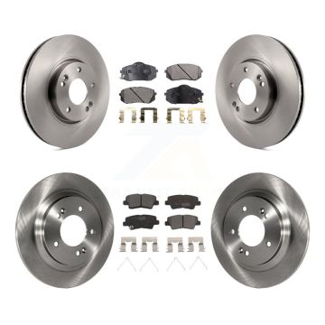 Front Rear Disc Brake Rotor Ceramic Pad Kit For 2016 Kia Soul EV From Chassis VIN #160921 K8T-103882