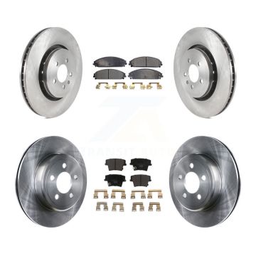 Front Rear Brake Rotors Ceramic Pad Kit For Dodge Charger With 370mm Diameter Rotor K8T-103884