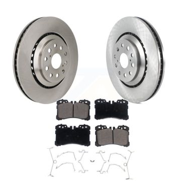 Front Disc Brake Rotors And Ceramic Pads Kit For Lexus LS460 LS500 LS600h LS500h K8T-103896