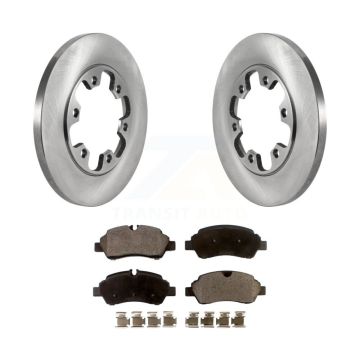 Rear Disc Brake Rotor Ceramic Pad Kit For 2015-2019 Ford Transit-350 HD With 6 Lug Wheels K8T-103902
