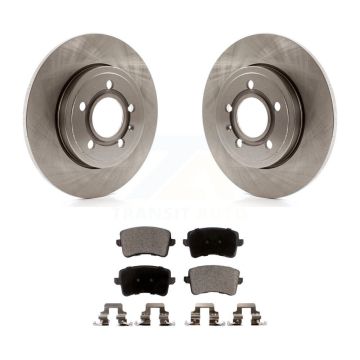Rear Brake Rotors Ceramic Pad Kit For 2009 Audi A4 Quattro With 288mm Diameter Rotor K8T-103918