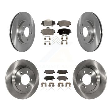 Front Rear Disc Brake Rotors And Ceramic Pads Kit For Hyundai Ioniq Kia Niro K8T-103962