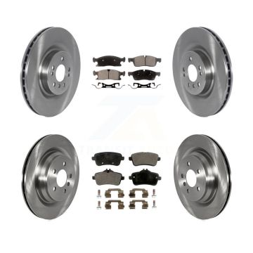 Front Rear Brake Rotors & Ceramic Pad Kit For 16-17 Mercedes-Benz GLE400 With AMG Package K8T-103965