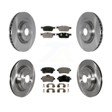 Front Rear Brake Rotor & Ceramic Pad Kit For 17-18 Mercedes-Benz GLE550e With AMG Package K8T-103967