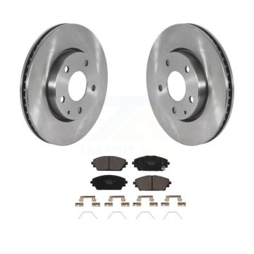 Front Disc Brake Rotors And Ceramic Pads Kit For Mazda 3 Sport FWD K8T-103984