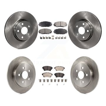 Front Rear Brake Rotors Ceramic Pad Kit For 19 Toyota Corolla With Electric Parking K8T-103988