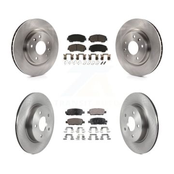 Front Rear Disc Brake Rotors And Ceramic Pads Kit For Nissan Qashqai Rogue Sport K8T-103991