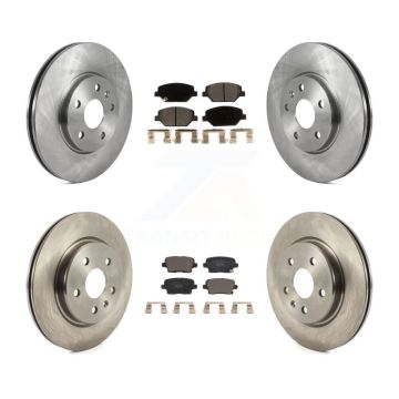 Front Rear Disc Brake Rotors And Ceramic Pads Kit For 2019 Cadillac XT4 K8T-104000