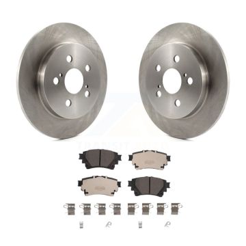 Rear Brake Rotor Ceramic Pad Kit For 2019 Toyota Corolla 1.8L With Electric Parking K8T-104006