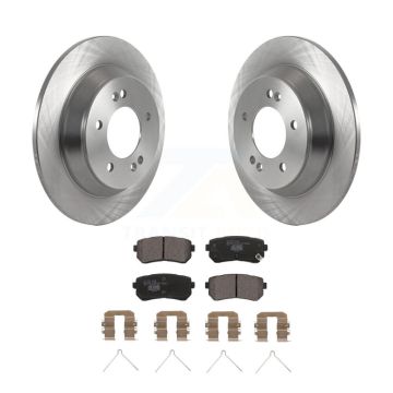 Rear Disc Brake Rotors And Ceramic Pads Kit For Hyundai Kona K8T-104007