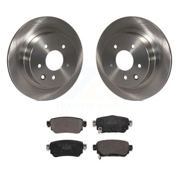 Rear Brake Rotors Ceramic Pad Kit For 19 Nissan Rogue Sport S With Electric Parking K8T-104011