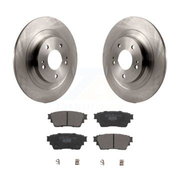 Rear Disc Brake Rotors And Ceramic Pads Kit For Mitsubishi Outlander Eclipse Cross PHEV K8T-104014