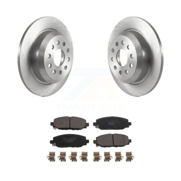 Rear Disc Brake Rotors And Ceramic Pads Kit For 2018-2020 Jeep Wrangler Rubicon K8T-104015
