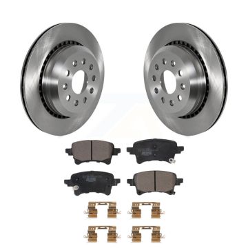 Rear Disc Brake Rotors And Ceramic Pads Kit For Jeep Wrangler Gladiator K8T-104018