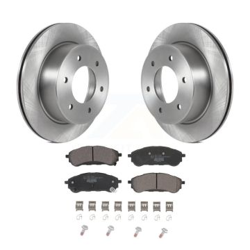 Rear Disc Brake Rotors And Ceramic Pads Kit For 2019-2023 Ford Ranger K8T-104019