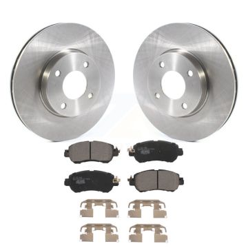Front Disc Brake Rotors And Ceramic Pads Kit For Nissan Kicks Versa K8T-104043