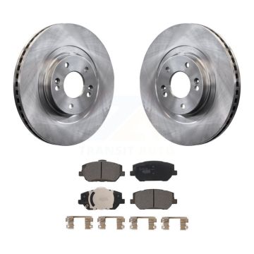Front Disc Brake Rotors And Ceramic Pads Kit For 2019-2020 Hyundai Santa Fe K8T-104044