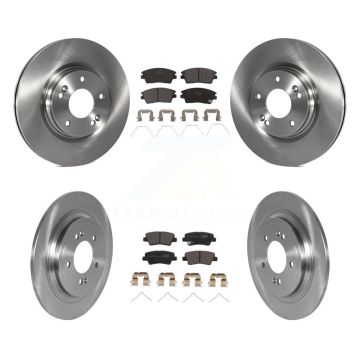 Front Rear Disc Brake Rotors And Ceramic Pads Kit For Kia Sportage Hyundai Tucson K8T-104050