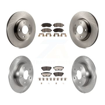 Front Rear Disc Brake Rotor Ceramic Pad Kit For Nissan Altima With Electric Parking K8T-104061
