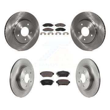 Front Rear Disc Brake Rotor & Ceramic Pad Kit For Nissan LEAF With Electric Parking K8T-104064