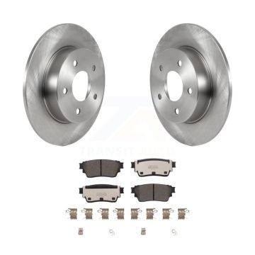 Rear Disc Brake Rotors And Ceramic Pads Kit For Nissan Kicks Altima K8T-104068
